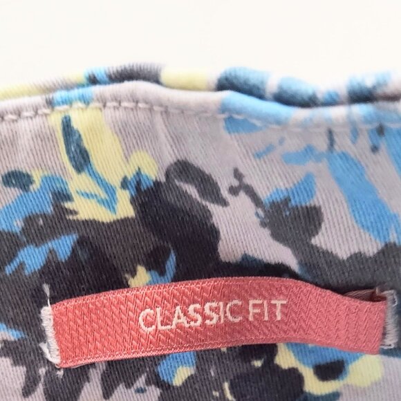 Jag Jeans Womens Size 6 Classic Fit Pull On Bermuda Shorts Blue Floral NWT - Picture 9 of 11